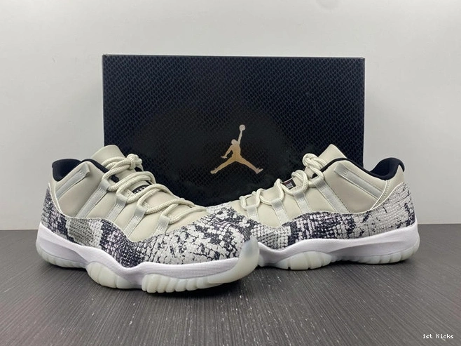 1st Kicks Shoes Low 4107 CD6846- Light Retro Jordan Bone Snake 11 Practical 1014